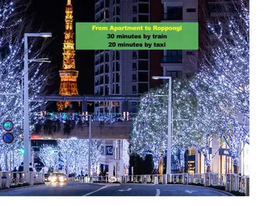 a street with christmas lights and the eiffel tower at LOVE UENO 2-4\u4eba\u30a2\u30af\u30bb\u30b9\u629c\u7fa4 \u5c71\u624b\u7dda3\u5206 \u4e0a\u91ce\u6d45\u8349\u9280\u5ea7\u8fd1\u3044 \u5fa1\u5f92\u753a\u99c53\u5206 \u30a2\u30e1\u6a2a3\u5206 \u4e0a\u91ce\u99c510\u5206 \u4e0a\u91ce\u5e83\u5c0f\u8def\u99c53\u5206 \u6e6f\u5cf6\u99c52\u5206 \u548c\u98a8\u7573\u5bdd\u5ba4 in Tokyo