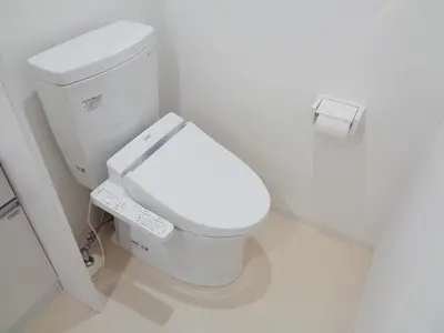 a bathroom with a white toilet in a stall at EMILIO Nishi-Shinjuku 101,201,202 - Vacation STAY 64281v in Tokyo