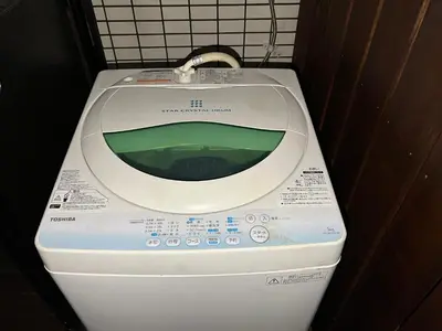 a washing machine with a screen on top of it at S-asakusa -TT0418 in Tokyo