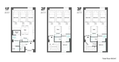 a floor plan of the residences at avalon commons at OLD HERITAGE SHIBUYA in Tokyo
