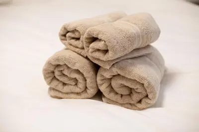 two towels stacked on top of each other at lucky aoto - Vacation STAY 16176 in Tokyo