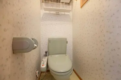 a small bathroom with a toilet and a sink at Lucky Higashi Mizue - Vacation STAY 16180 in Tokyo