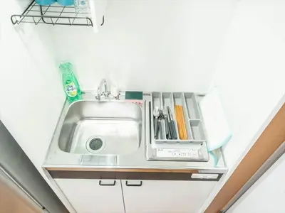 a kitchen with a sink in a room at Maison de Takinogawa - Vacation STAY 16163 in Tokyo