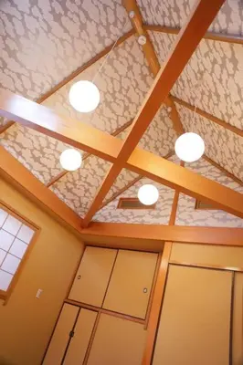 a room with a ceiling with lights on it at \u53f0\u6771\u533a\u6d45\u8349\u3082\u3059\u3050,\u6700\u592710\u540d\u8cb8\u52073\u968e\u5efa\u3066,\u30b9\u30ab\u30a4\u30c4\u30ea\u30fc\u307e\u3067\u5f92\u6b6910\u5206,\u5168\u5ba4Chromecast\u5b8c\u5099,WonderfulStayTOKYO SKYTREE in Tokyo