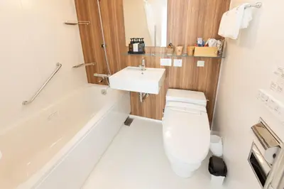 a bathroom with a toilet and a sink at Light Hotel - Vacation STAY 91012v in Tokyo
