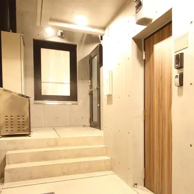a room with stairs and a window and a door at [Newly built condominium for rent! ] 5 minutes wal - Vacation STAY 98142v in Tokyo