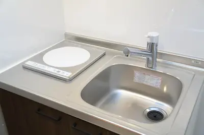 a kitchen sink with a scale next to it at [Newly built condominium for rent! ] 5 minutes wal - Vacation STAY 98142v in Tokyo