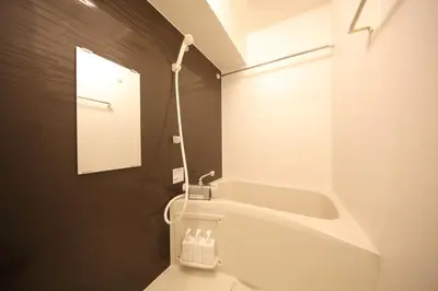 a bathroom with a sink and a bath tub at [Newly built condominium for rent! ] 5 minutes wal - Vacation STAY 98059v in Tokyo