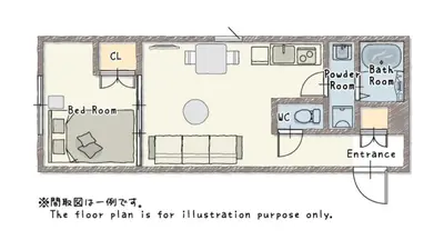 a plan of a floor plan of a house at MINI HOUSE Tokyo South in Tokyo