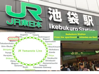 a sign for a korean store in a shopping mall at 交通便利 山手線池袋駅 徒歩6分 東池袋駅徒歩3分 2~5人 エレベーター WIFI 新宿/渋谷/銀座/築地/浅草/原宿近い！ in Tokyo