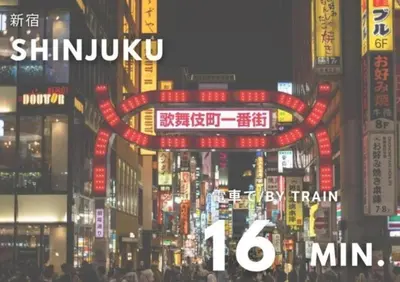 a city at night with neon signs and people at Shibuya-ku - House - Vacation STAY 8663 in Tokyo
