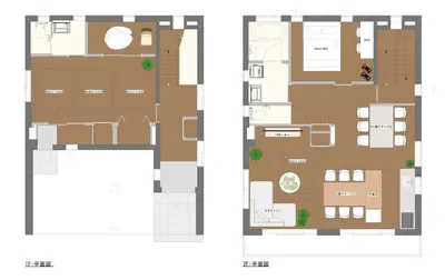 a floor plan of a building at Residential Voyan Minamisunacho - Vacation STAY 14988v in Tokyo