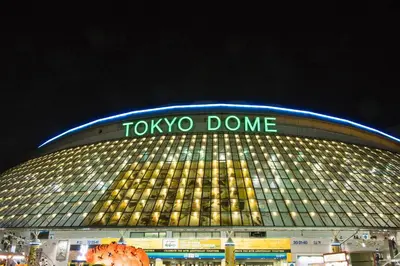 a tokyo dome with the words tokyo dome on the building at Sotetsu Fresa Inn Ochanomizu Jimbocho in Tokyo