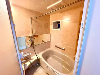 a bathroom with a bath tub in a room at Kenki Ueno House-TT0170 in Tokyo
