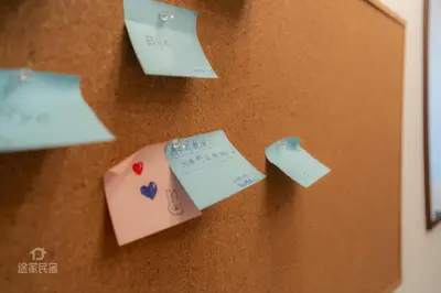 a bunch of sticky notes hanging on a wall at QiQi House serenity - Vacation STAY 43379v in Tokyo