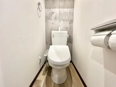 a bathroom with a white toilet in a room at STS-Senzoku House-TT0187 in Tokyo
