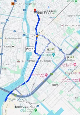 a map at Push house \u6d66\u5b89 in Tokyo