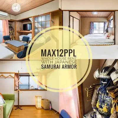 Max12PPL!7m walk from station!Japan style house!