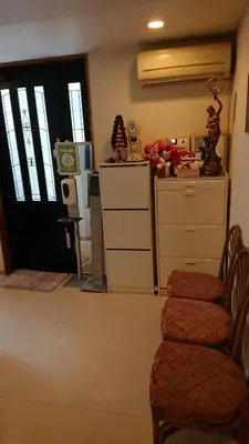 an office with a desk and a chair and a door at Stage YOU in Tokyo