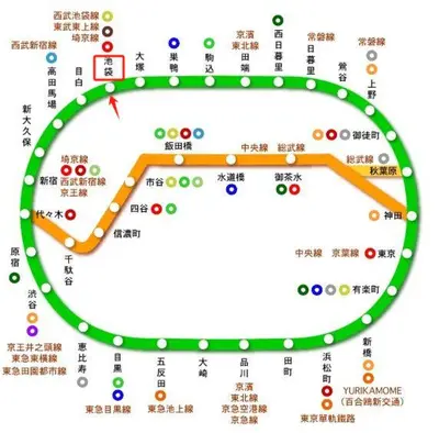 a map of the subway stations in china at \u685c\u306e\u5ddd16 \u6c60\u888b\u4e00\u6238\u5efa \u6c60\u888b\u99c5 5\u5206 2-11\u4eba\u4e28Ikebukuro Villa Ikebukuro 5 minutes 2-11 people in Tokyo