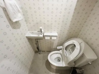 a bathroom with a toilet and a sink at miyabi 3 - \u96c5 3 in Tokyo