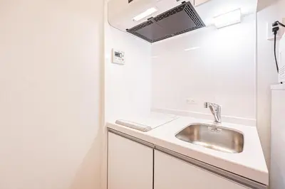 a bathroom with a sink and a mirror at 67 Apt \u677f\u6a4b\u672c\u753a in Tokyo