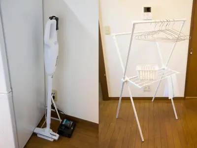 a bathroom with a white urinal and a chair at NH building5F in Tokyo