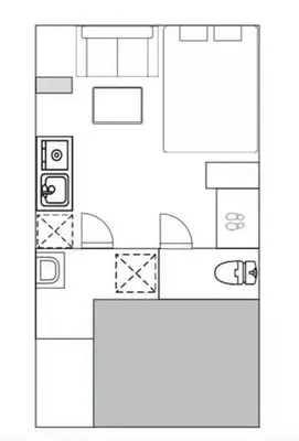 a floor plan of a house at \u30b6\u30fb\u30b8\u30a7\u30df\u30cb\u30b9\u6c60\u888b101 in Tokyo