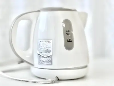 a white tea kettle with a control on it at AX-Ikebukuro 601-TS0177 in Tokyo