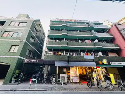 a building with balconies on the side of a street at AX-Ikebukuro 601-TS0177 in Tokyo