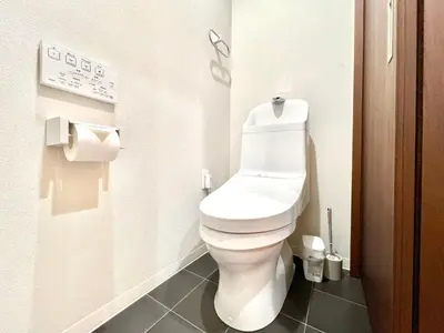 a bathroom with a white toilet in a room at AX-Ojima House-KT0175 in Tokyo