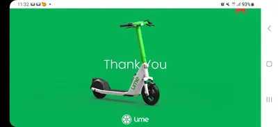 an advertisement for a scooter with the words thank you at The Standard Apartment SHIBUYA SASAZUKA Room K in Tokyo