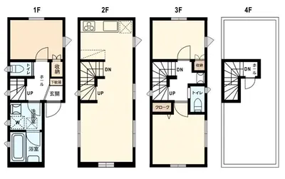 a floor plan of a house at \u5305\u68df3\u623f\u5225\u5885 \u76f4\u9054\u4e0a\u91ce2\u5206 \u53ef\u4f4f8\u4eba \u9069\u5408\u5718\u9ad4\u5bb6\u5ead\u65c5\u904a in Tokyo
