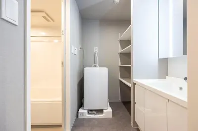 a bathroom with a toilet and a sink at Sun Place \u795e\u697d\u5742 in Tokyo