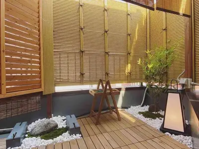 a room with a window with wooden blinds at SHINJUKU Luxury MIYABI Huge 150m2 Penthouse 3 Levels Max 12PPL in Tokyo
