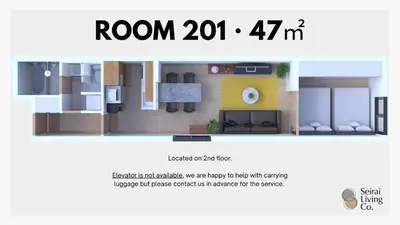 a picture of a floor plan of a house at Seirai Asakusa Vacation Rental - Vacation STAY 80997v in Tokyo