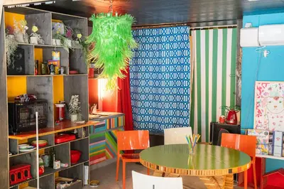 a dining room with a table and chairs at Lab8 Tokyo - Creative Coliving & Group Stay 6 Minutes to Shibuya Stay Play & Connect in Tokyo