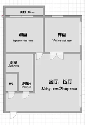 a diagram of a floor plan of a building at \u30e1\u30be\u30f3\u30c9\u30ea\u30d0\u30fc\u30b8\u30e5201 in Tokyo