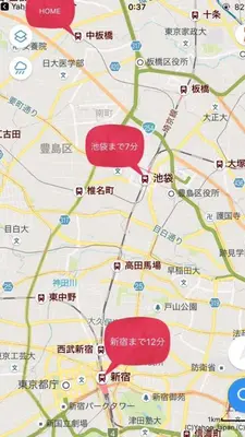 a map with two red spots on it at \u30e1\u30be\u30f3\u30c9\u30ea\u30d0\u30fc\u30b8\u30e5201 in Tokyo