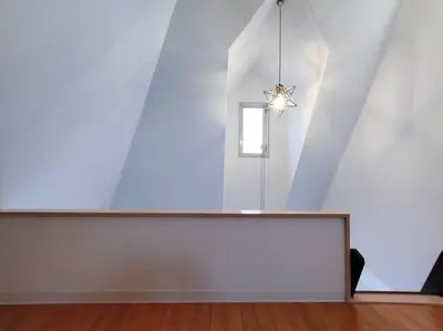 a white room with a table and a window at 202 Shinjuku center- 10mins from shinjuku st a- 2mins Okubo- Max6p-2room-\u6d89\u8c37\u516d\u672c\u6728\u94f6\u5ea7\u76f4\u8fbe in Tokyo