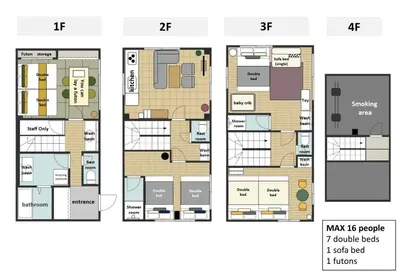 a floor plan of a building at HOTEL Beruhigen Tokyo - Vacation STAY 93718v in Tokyo