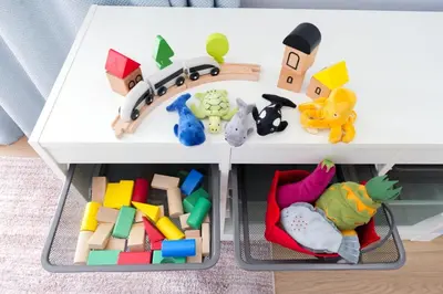 a small white table with toys in it at HOTEL Beruhigen Tokyo - Vacation STAY 93718v in Tokyo