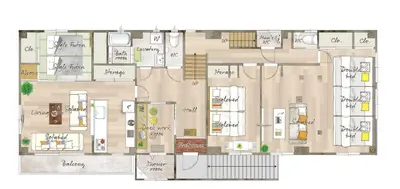 a floor plan of a building at Higashi Komagata Building 2F3F HK23 in Tokyo