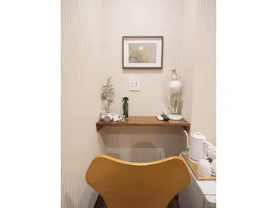 a chair in a corner of a room with a desk at ELE HOTEL Higashi Ueno - Vacation STAY 07985v in Tokyo
