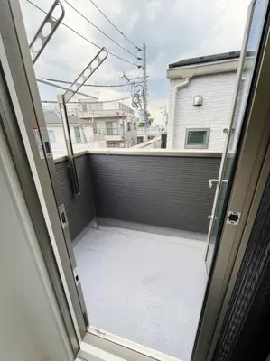 an open door to a balcony of a building at Good access 3LDK 15 people! Spacious room in Tokyo