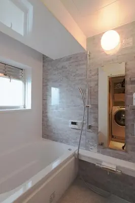 a bathroom with a bath tub and a window at V Close to Shinjuku Kabukicho Korean Town FrWIFI E in Tokyo