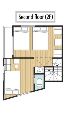 a plan of a second floor of a building at 88, Kanegafuchi 3A, Entire house for rent, \u9418\u30f6\u6df53A in Tokyo