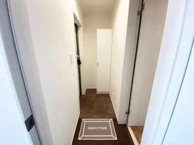 a hallway with a sign that says moroccan at Skytree & Asakusa in front! Newly built 202 in Tokyo