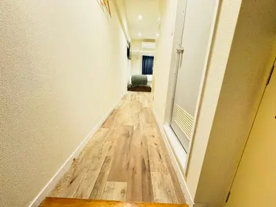 a long hallway with a room with a hallway at kabukicho 910 SJ0275 in Tokyo