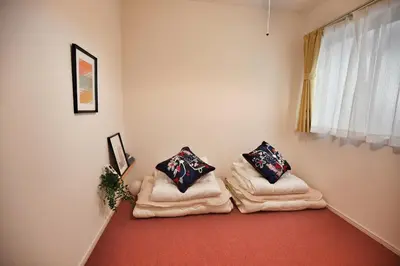 a living room with two couches and a window at XD54321 The 100-square-meter super-large villa near Tokyo Skytree can accommodate 8 people! in Tokyo